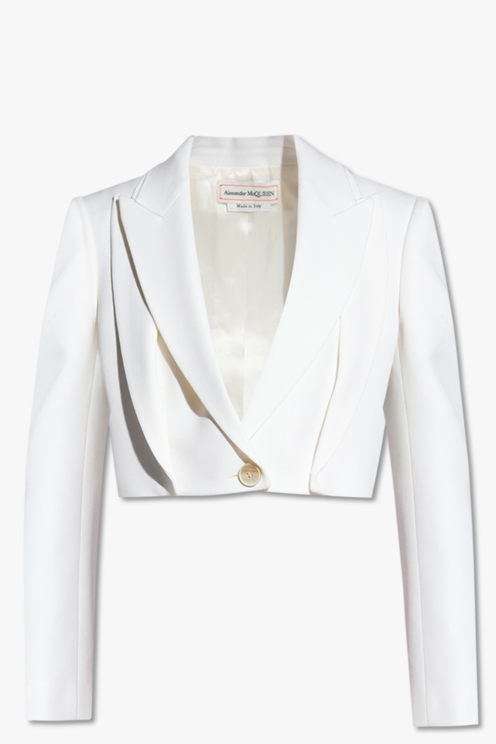 Alexander mcqueen deals white jacket